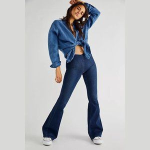 FREE PEOPLE Penny Pull-On Flare Jeans 29